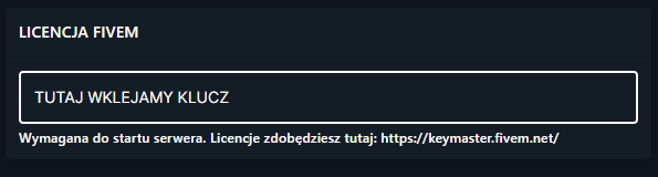 Ustawianie w zakładce Startup